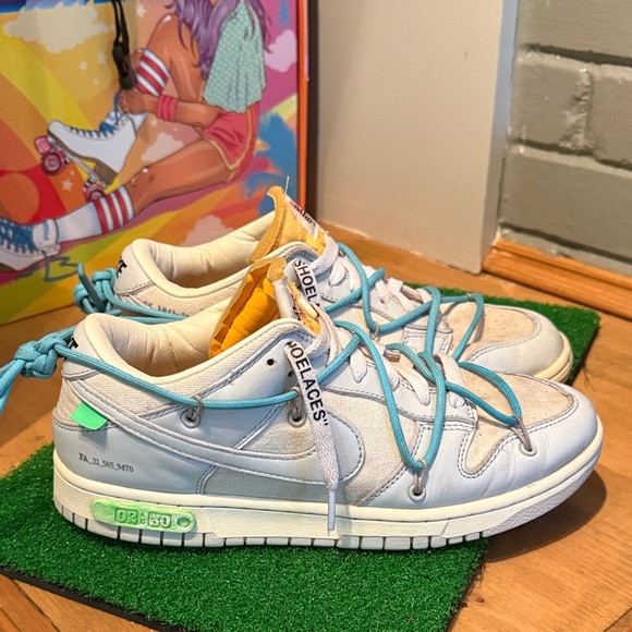 Nike Off White Dunks men’s size 7.5 with original box authenticity chip - Picture 1 of 14